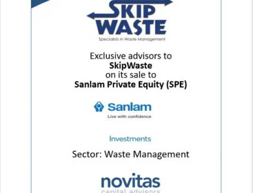 Novitas is proud to announce the successful sale of Skip Waste to Sanlam in the Waste Management Sector
