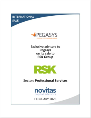 Novitas is proud to announce the successful sale of Pegasys